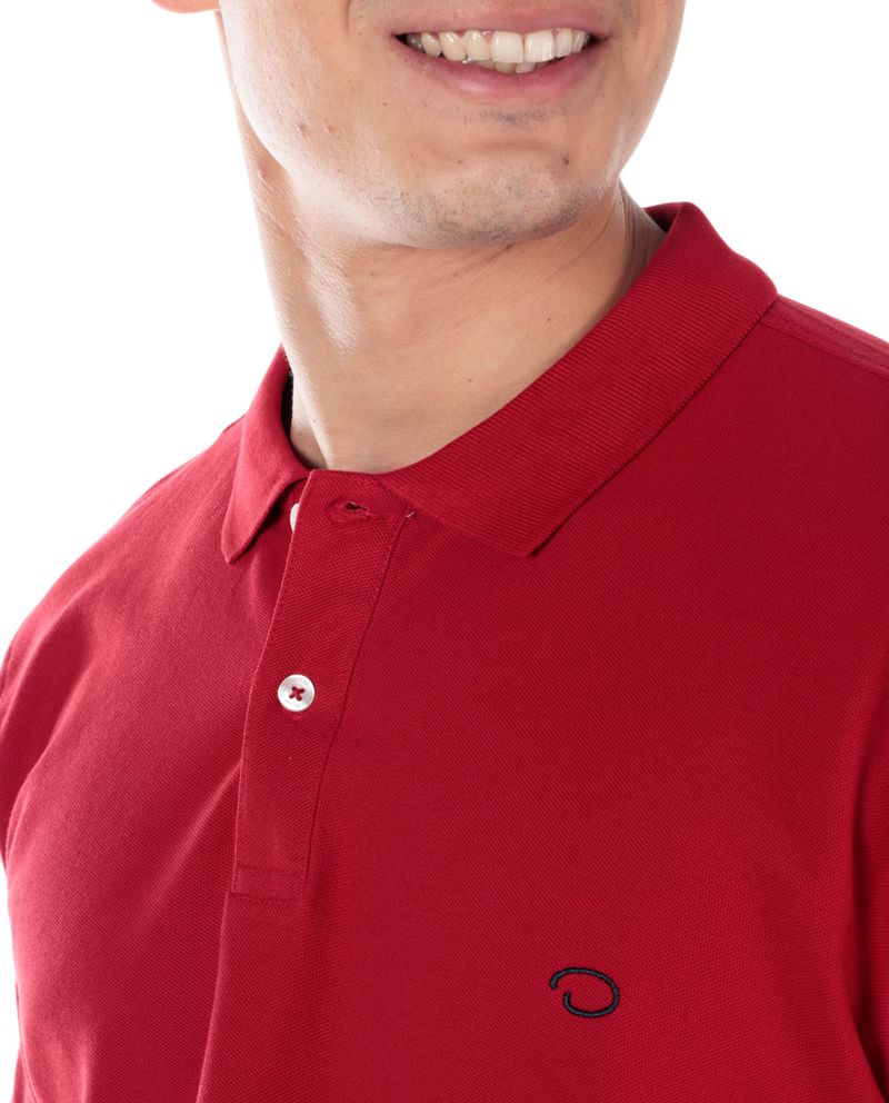 104844482-Camisa-polo-basica-classic-fit-Oscar-de-la-Renta-roja-solida-para-hombre