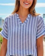 104851329-Blusa-First-tunica-rayada-manga-corta-para-mujer