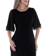 104795133-Vestido-Connected-Apparel-formal-negro-manga-3-4-para-mujer