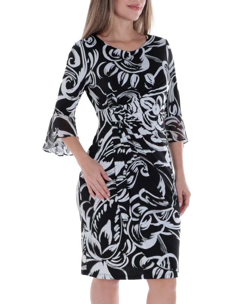 104795155-Vestido-Connected-Apparel-formal-estampado-manga-3-4-para-mujer