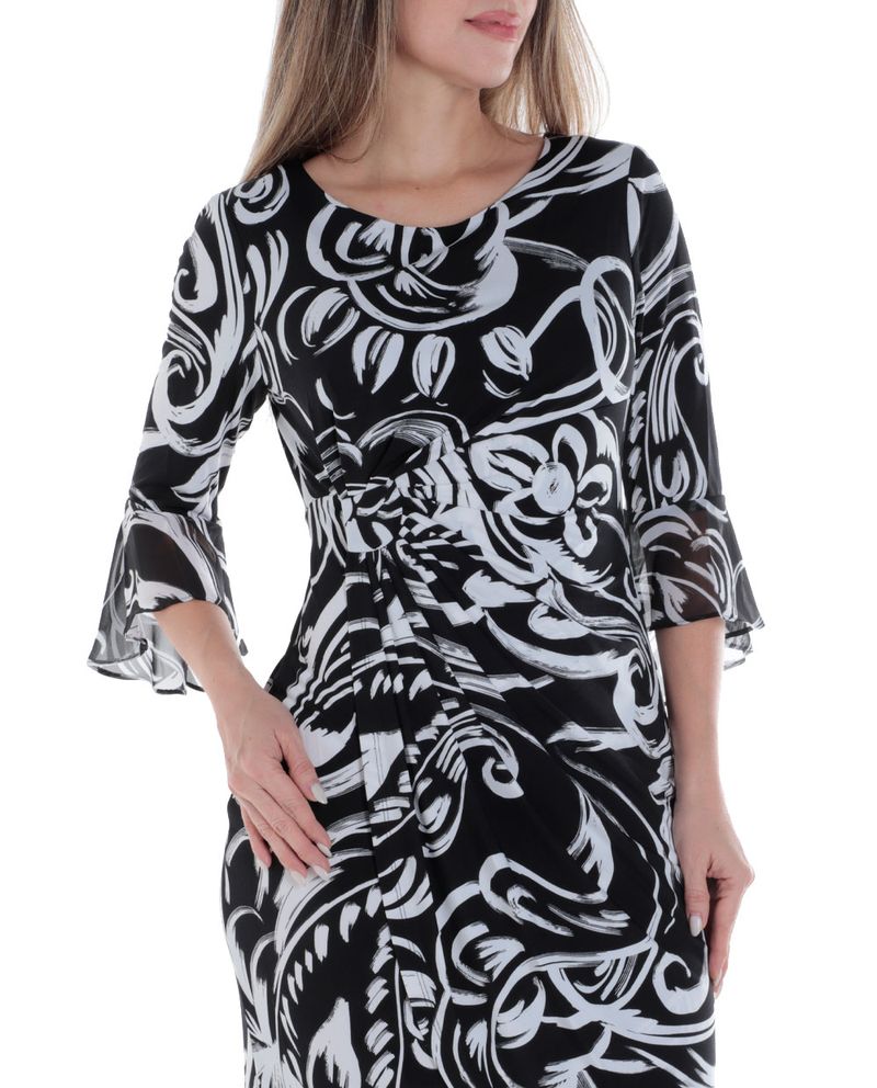 104795155-Vestido-Connected-Apparel-formal-estampado-manga-3-4-para-mujer
