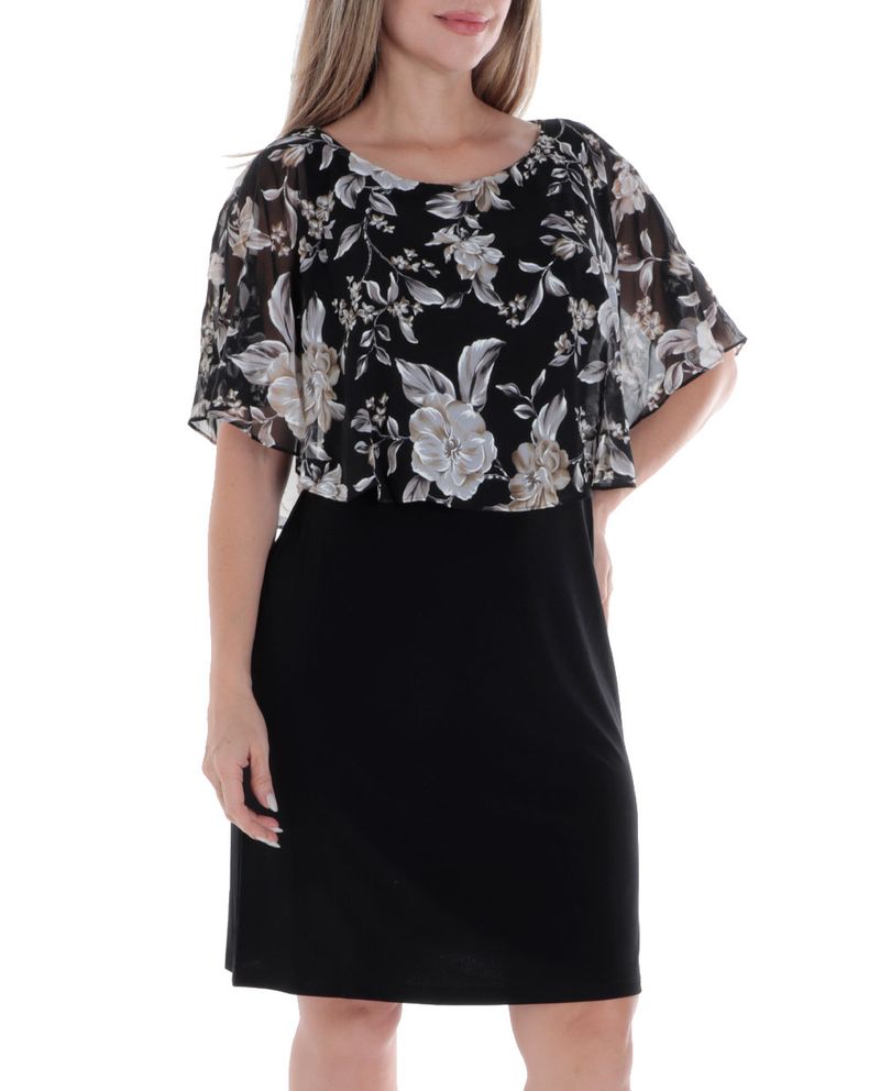 104795161-Vestido-Connected-Apparel-formal-negro-manga-3-4-para-mujer