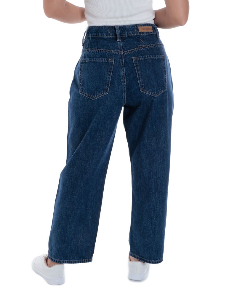 104811730-Jeans-Unexpected-straight-azul-cintura-alta-para-mujer
