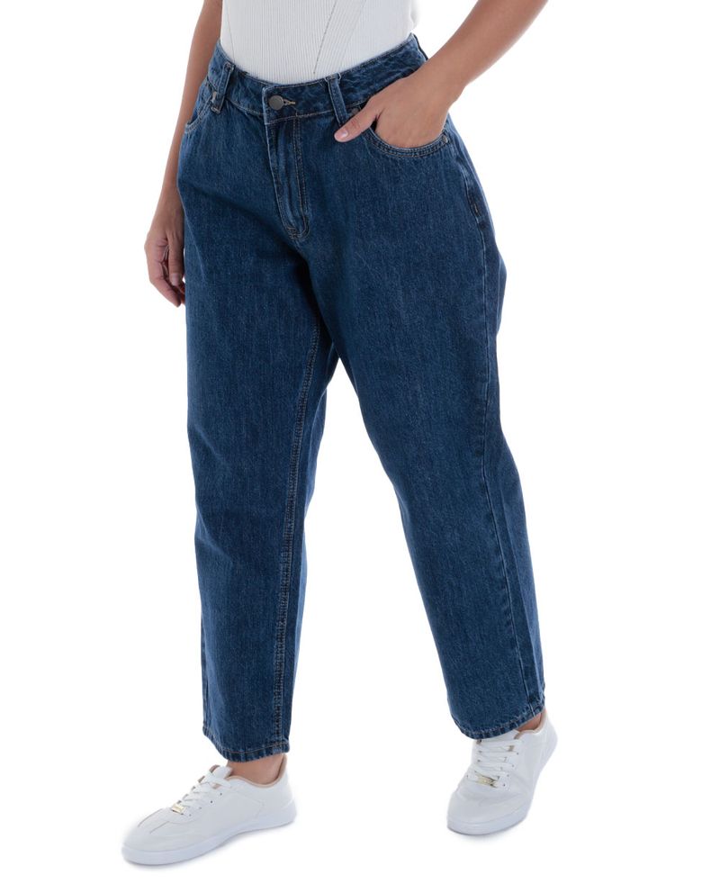 104811730-Jeans-Unexpected-straight-azul-cintura-alta-para-mujer