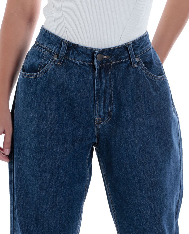 104811730-Jeans-Unexpected-straight-azul-cintura-alta-para-mujer