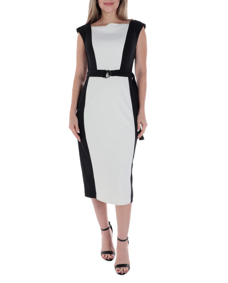 104861209-Vestido-DKNY-midi-color-blocking-sin-mangas-para-mujer
