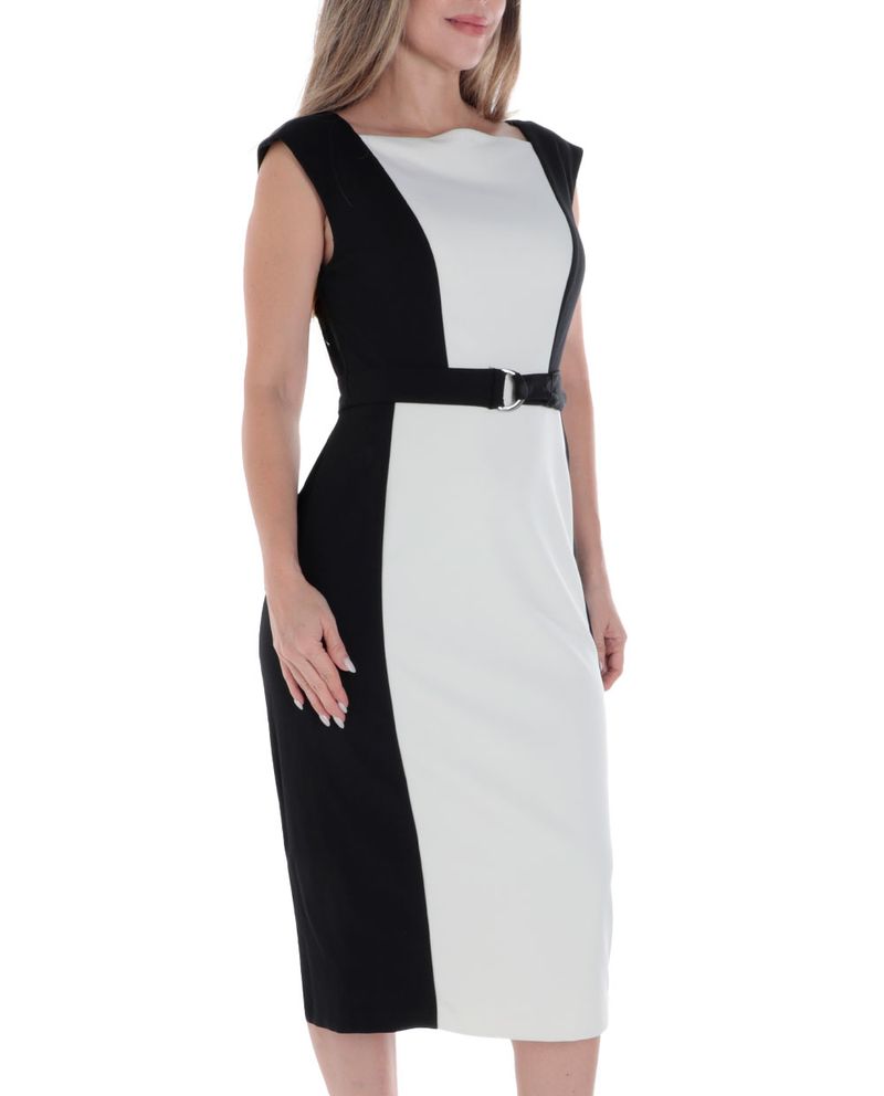 104861209-Vestido-DKNY-midi-color-blocking-sin-mangas-para-mujer