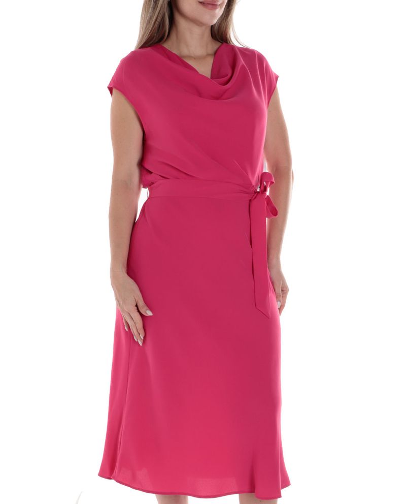 104861232-Vestido-DKNY-midi-rosado-manga-corta-para-mujer