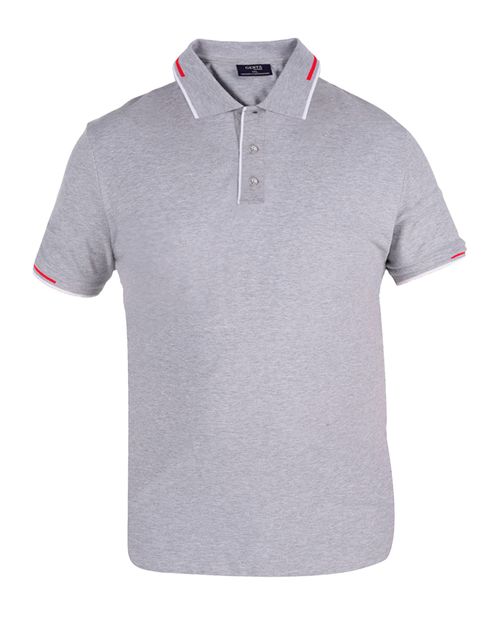 Camisa polo Gents gris heather para hombre