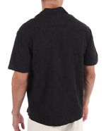 104841413-Camisa-casual-Denim-and-Flower-negra-con-rombos-bordados-para-hombre