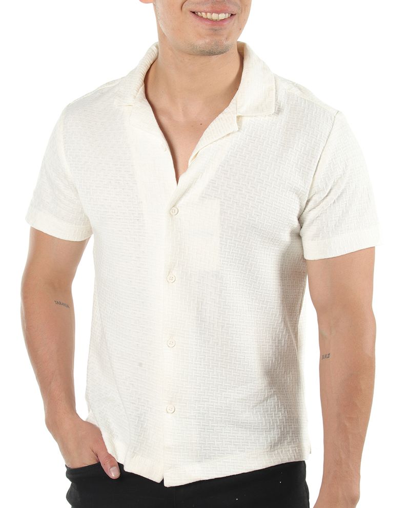 104841415-Camisa-casual-Denim-and-Flower-beige-texturizada-para-hombre