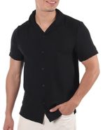 104841423-Camisa-casual-Denim-and-Flower-negra-rayada-para-hombre