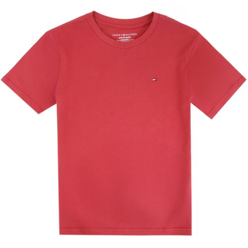 Camiseta roja sólido para niño