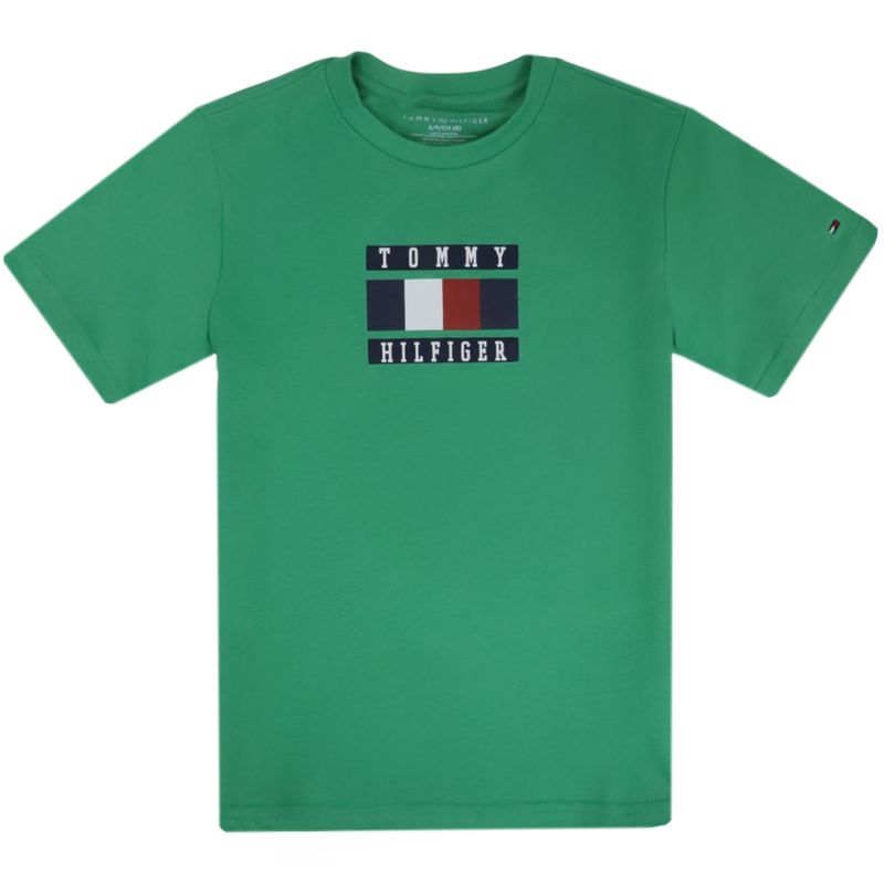 104754718-Camiseta-verde-con-estampado-para-niño