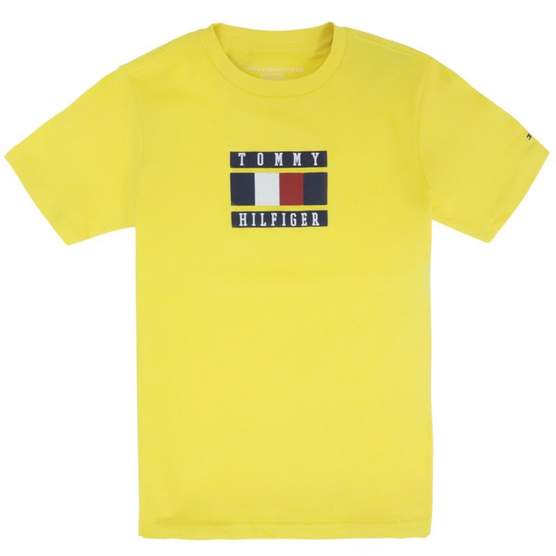 104754728-Camiseta-amarilla-con-estampado-para-niño