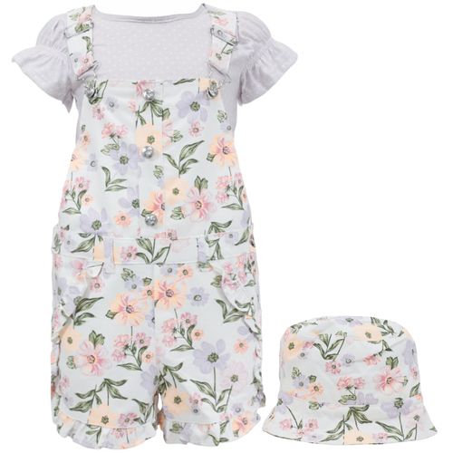 Conjunto de 3 piezas multicolor con estampado para niña