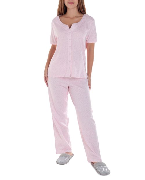 Pijama con pantalón Nicolle estampada para mujer