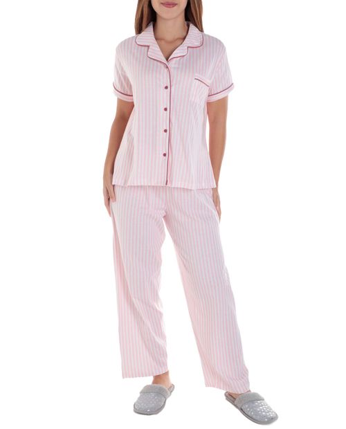 Pijama con pantalón Nicolle rayada para mujer