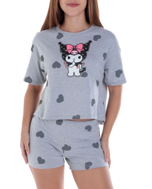 Pijama con short St. Jacks estampada de Kurumi para mujer