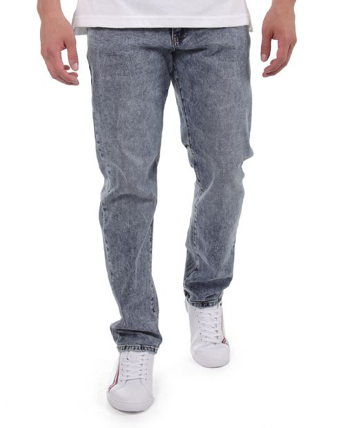 Vaqueros ajustados de mezclilla azul inesperados para hombre