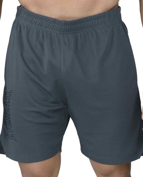 Short deportivo Everlast gris sólido para hombre