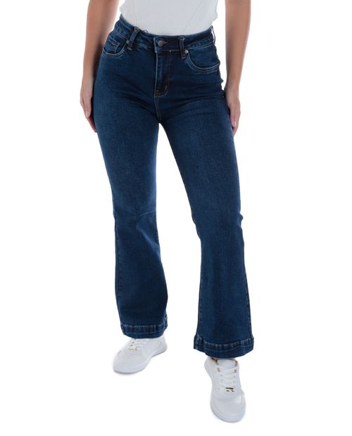 Jeans Unexpected flare azul de cintura alta para mujer