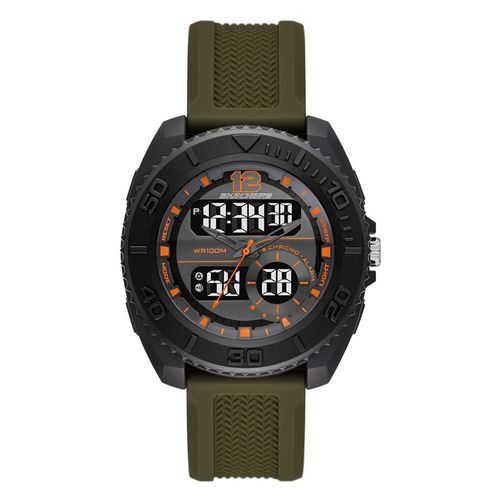 Reloj Skechers análogo/digital de silicón verde para hombre