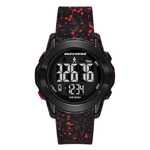 Reloj Skechers digital de silicona negro para hombre
