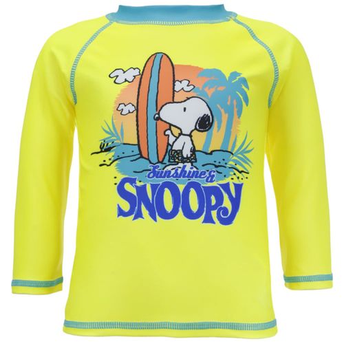 Camiseta verde con estampado de Snoopy para bebé niño