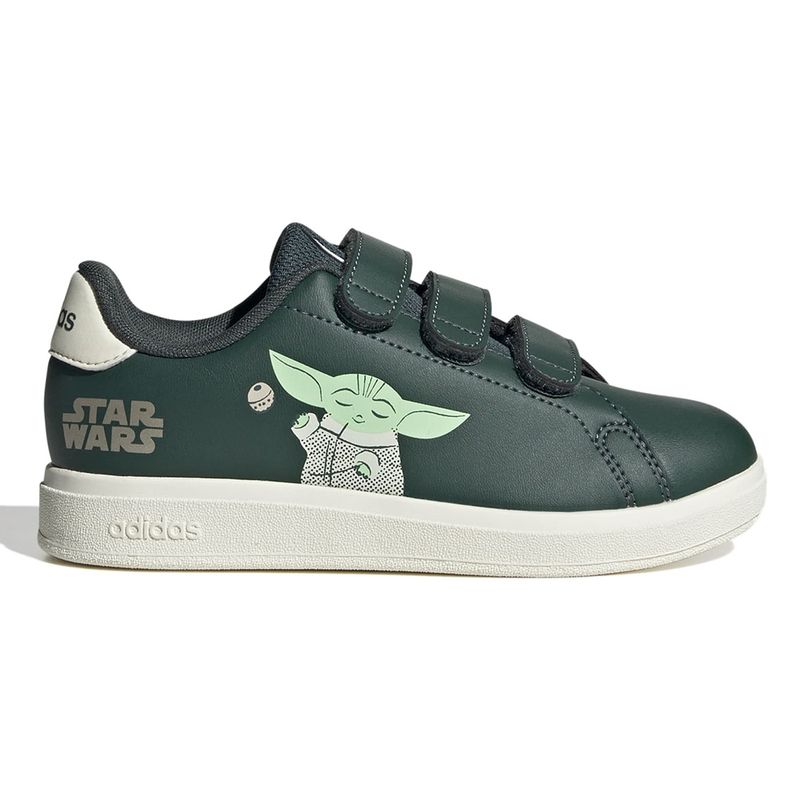 104910246-Zapato-Adidas-Advantage-deportivo-casual-verde-para-niño