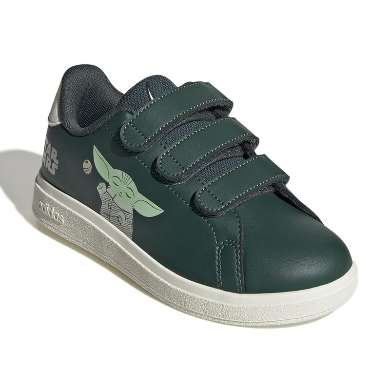 104910246-Zapato-Adidas-Advantage-deportivo-casual-verde-para-niño