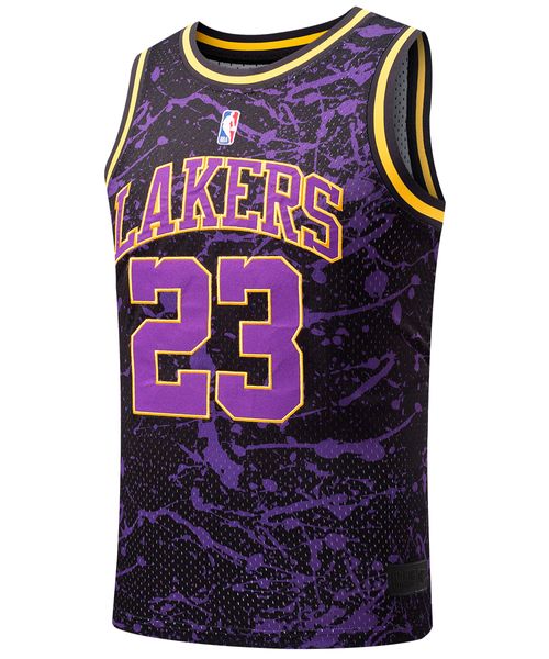 Camiseta deportiva sin mangas players drops Los Angeles Lakers bicolor para hombre
