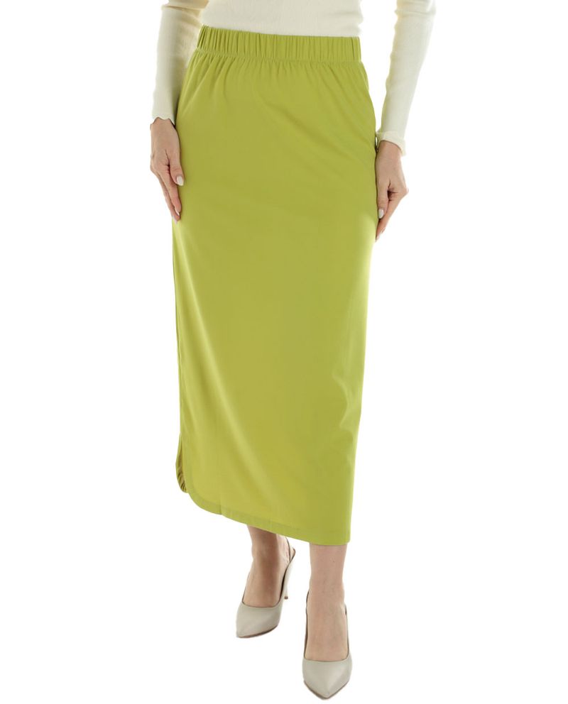 104776562-Falda-Dekien-midi-verde-de-cintura-alta-para-mujer
