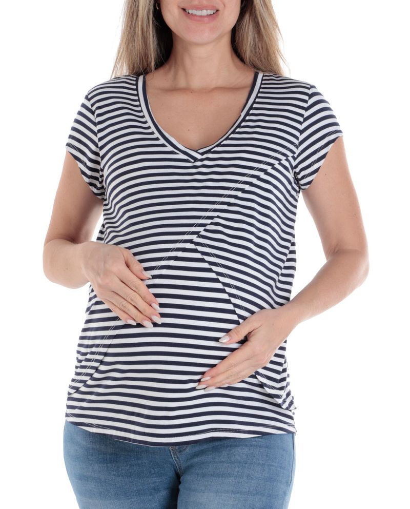 104776586-Camiseta-Ohma-maternal-rayada-manga-corta-para-mujer