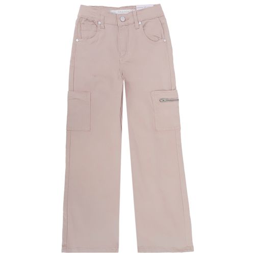 Pantalón rosado sólido para niña