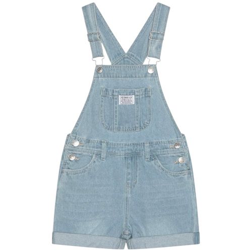 Overall azul sólido para niña