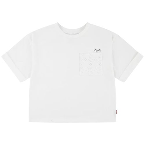 Blusa blanca sólido para niña