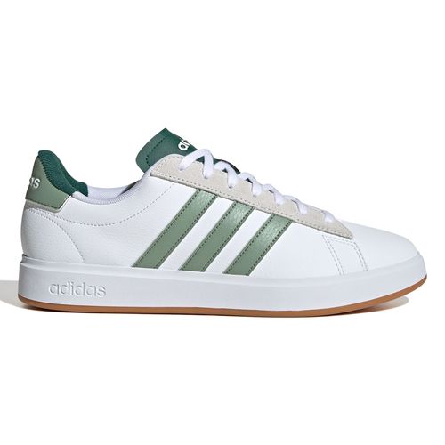 Zapato Adidas Grand Court 2.0 deportivo casual blanco/verde para hombre