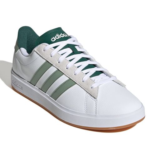 Zapato Adidas Grand Court 2.0 deportivo casual blanco/verde para hombre