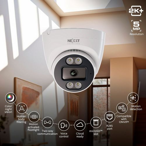 Cámara de seguridad smart Nexxt para interiores FHD 360°