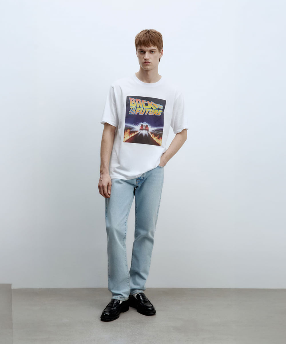 T-shirt Stampa UT Universal Movies (Back to the Future) da Uomo