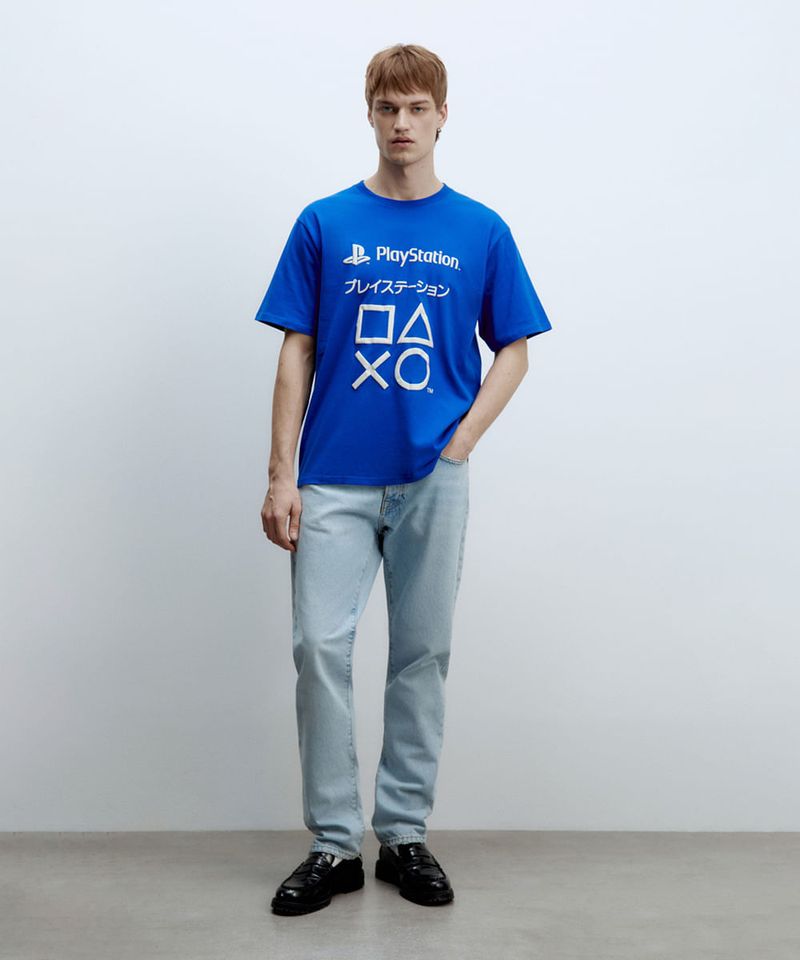 104875688-Camiseta-Sfera-azul-con-estampado-de-PlayStation-para-hombre