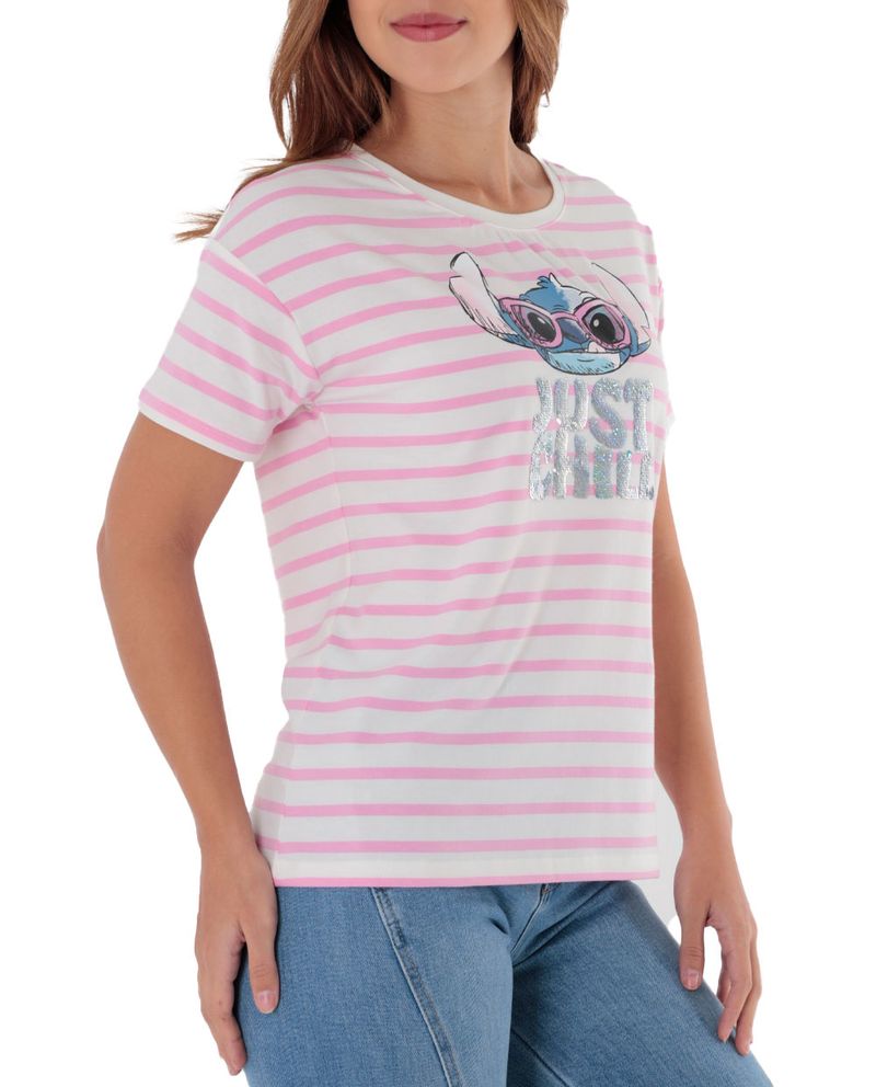 104855184-Camiseta-St.-Jacks-estampada-de-Stitch-manga-corta-para-mujer