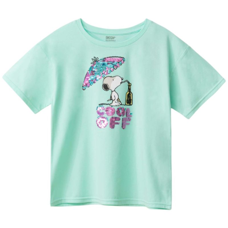 104770504-Blusa-verde-con-estampado-de-Snoopy-para-niña