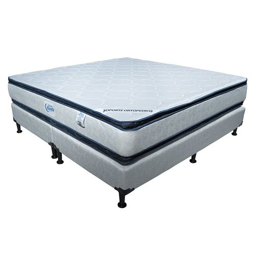 Cama Florida Soporte  Semi Ortopedico Comfort Medio Doble Pillow - Optima Doble Pillow