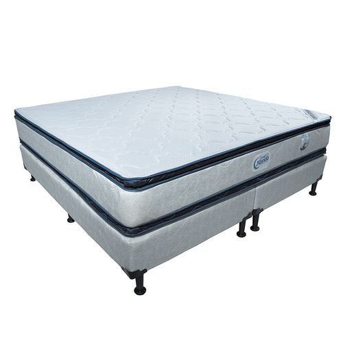 Cama Florida Soporte  Semi Ortopedico Comfort Medio Doble Pillow - Optima Doble Pillow