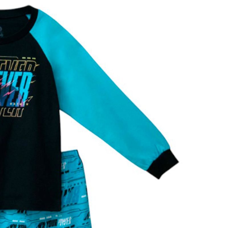 104886455-Pijama-de-2-piezas-bicolor-con-estampado-para-niño
