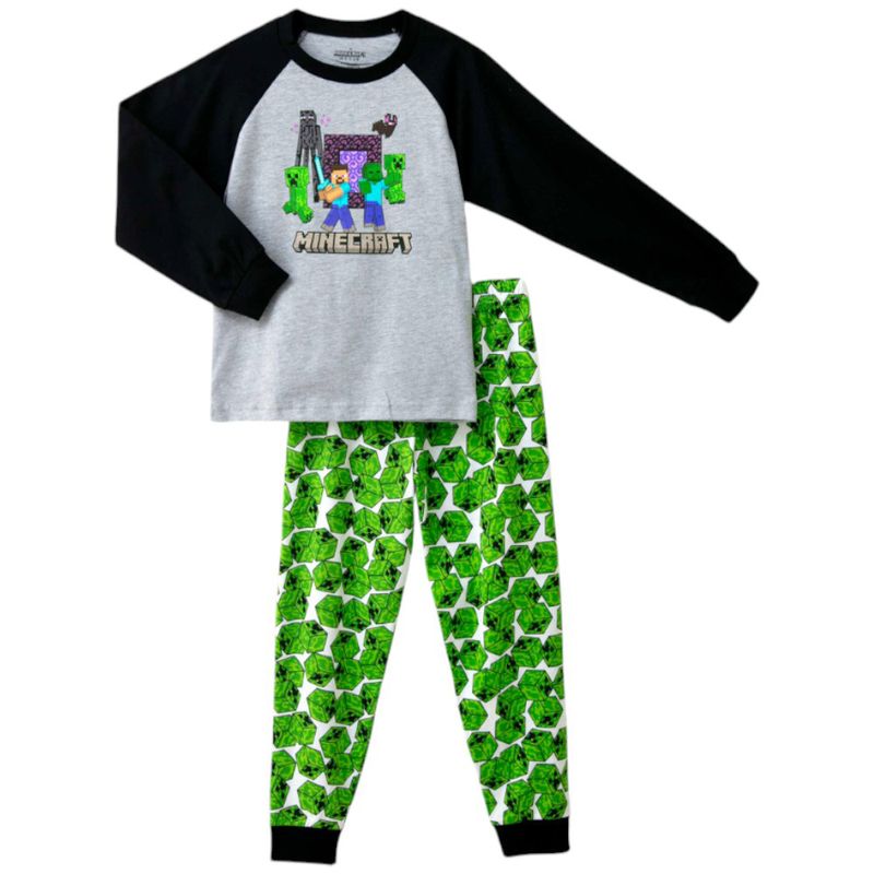104886462-Pijama-de-2-piezas-bicolor-con-estampado-para-niño