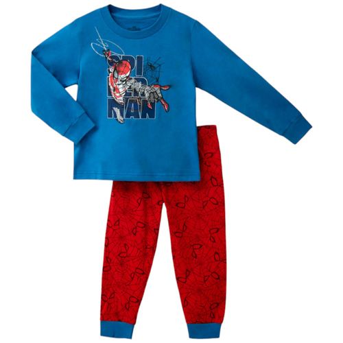 Pijama de 2 piezas bicolor con estampado para niño
