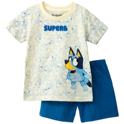 Conjunto de 2 piezas bicolor con estampado de Superb para niño